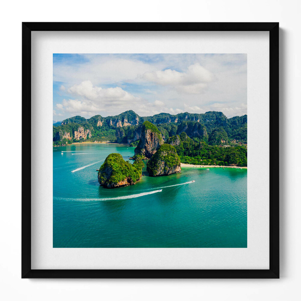 Tablou living cu rama unic Insulă în Thailanda