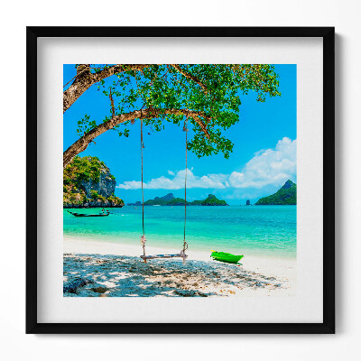 Tablou living cu rama unic Insula Însorită din Thailanda