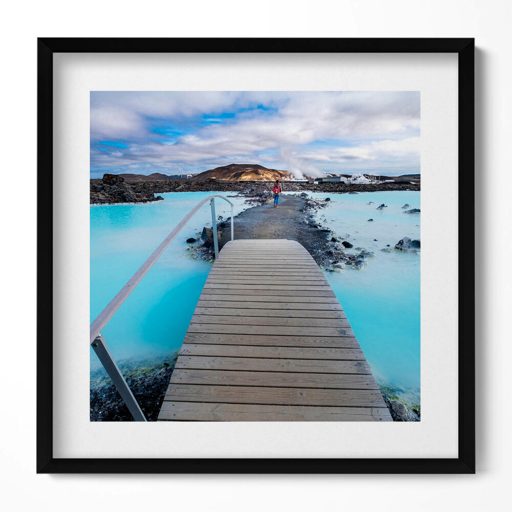 Tablou living cu rama unic Atracție în Islanda