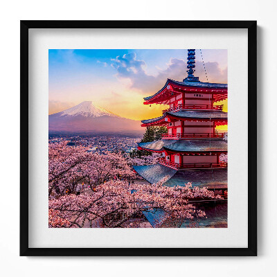 Tablou living cu rama unic Construcție japoneză