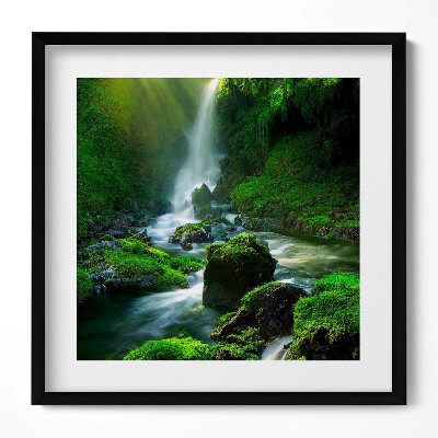 Tablou rama unic Cascadă și stânci