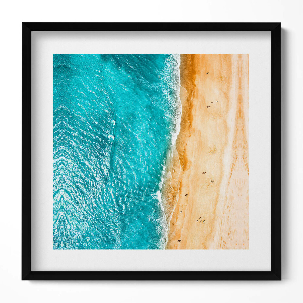 Tablou living cu rama unic oameni de plajă la mare