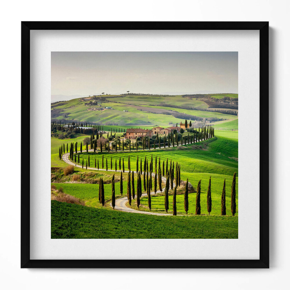 Tablou living cu rama unic Peisaj cu atmosferă italiană