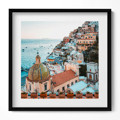 Tablou living cu rama unic Positano, Coasta Amalfi, Italia