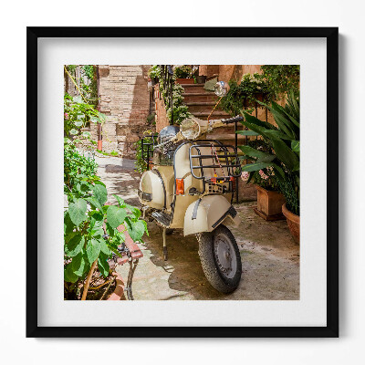 Tablou rama unic O motocicletă pe o stradă italiană