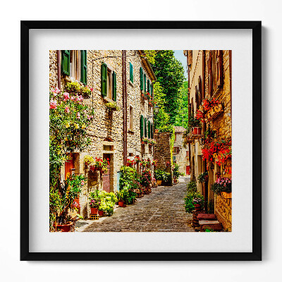 Tablou living cu rama unic O stradă pitorească a orașului