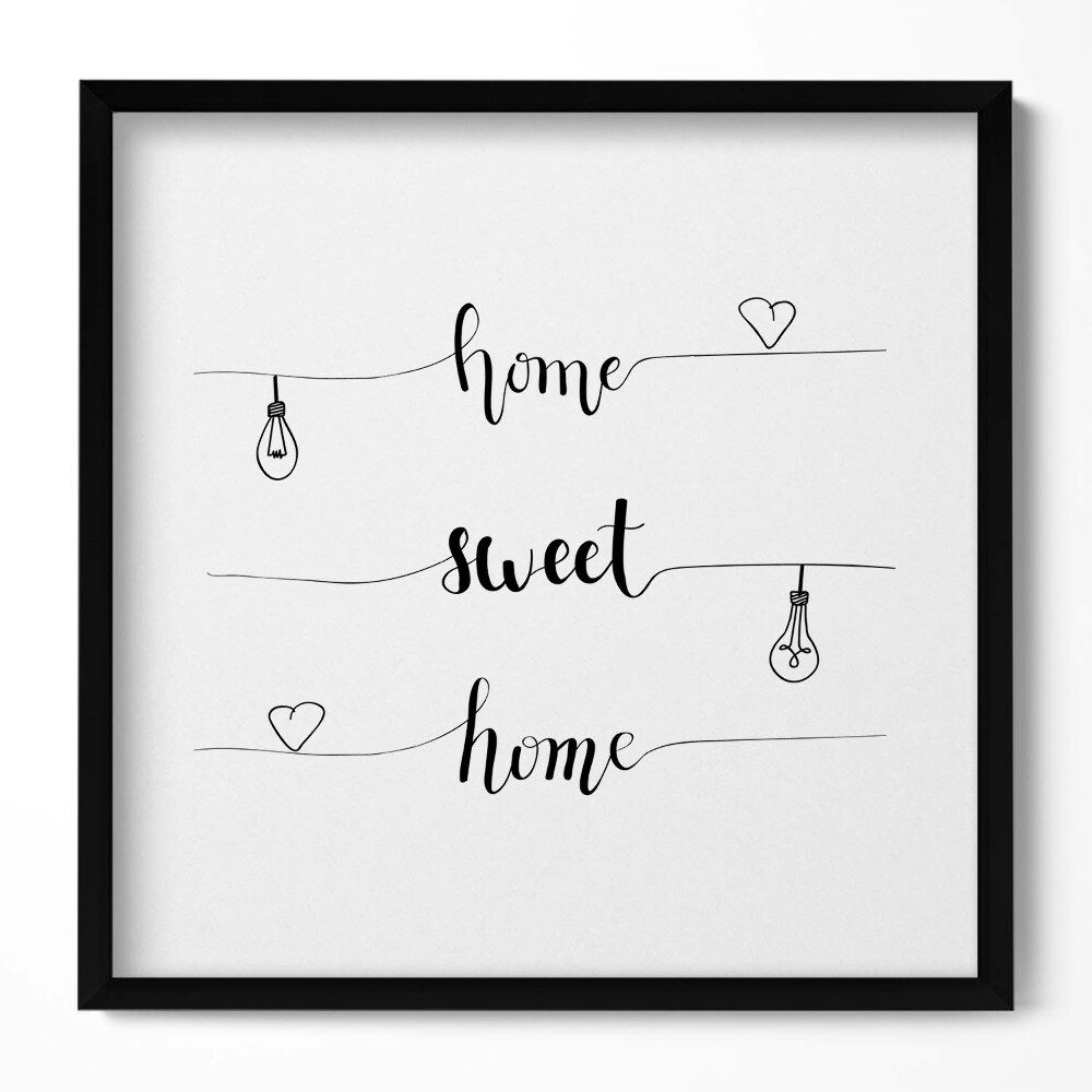Tablou rama unic „Indicator de apartament «acasă, dulce casă»”