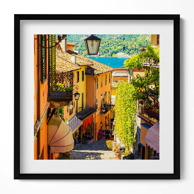 Tablou rama unic Stradă pitorească a unui oraș italian