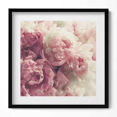 Tablou rama unic Flori subtile de bujori