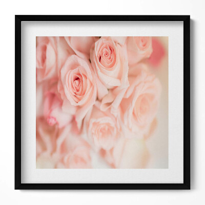 Tablou living cu rama unic Buchet romantic de trandafiri