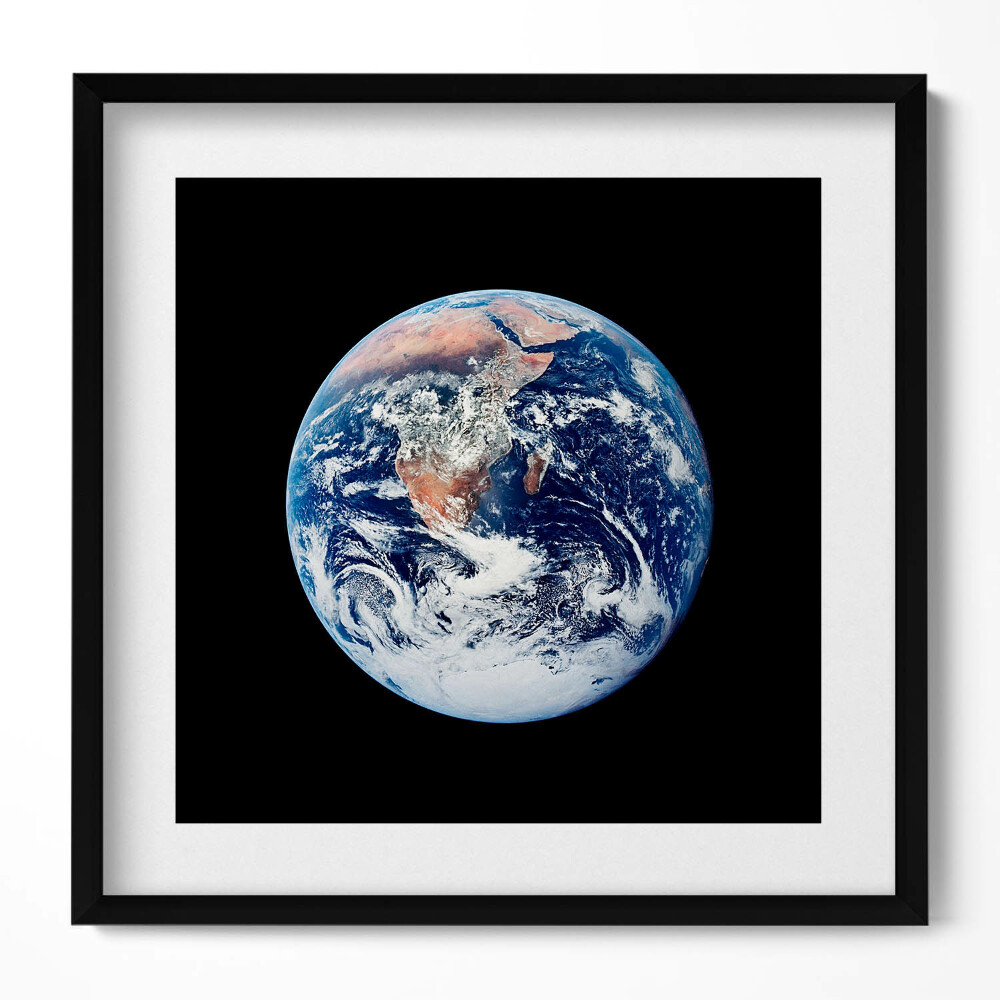 Tablou living cu rama unic Pământul văzut din spațiu