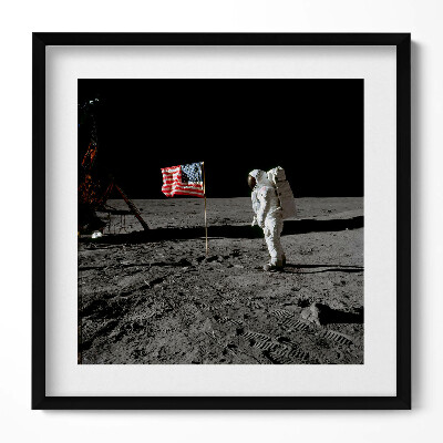 Tablou rama unic Aterizare pe Lună - fotografie NASA