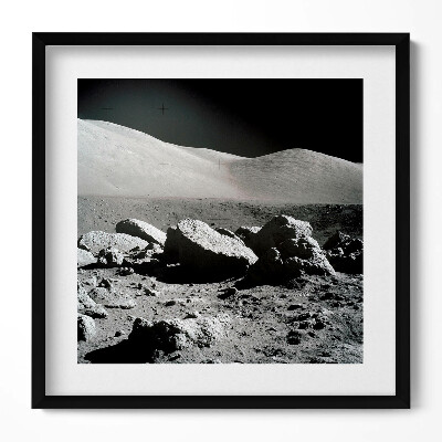 Tablou living cu rama unic Fotografie de rocă lunară NASA