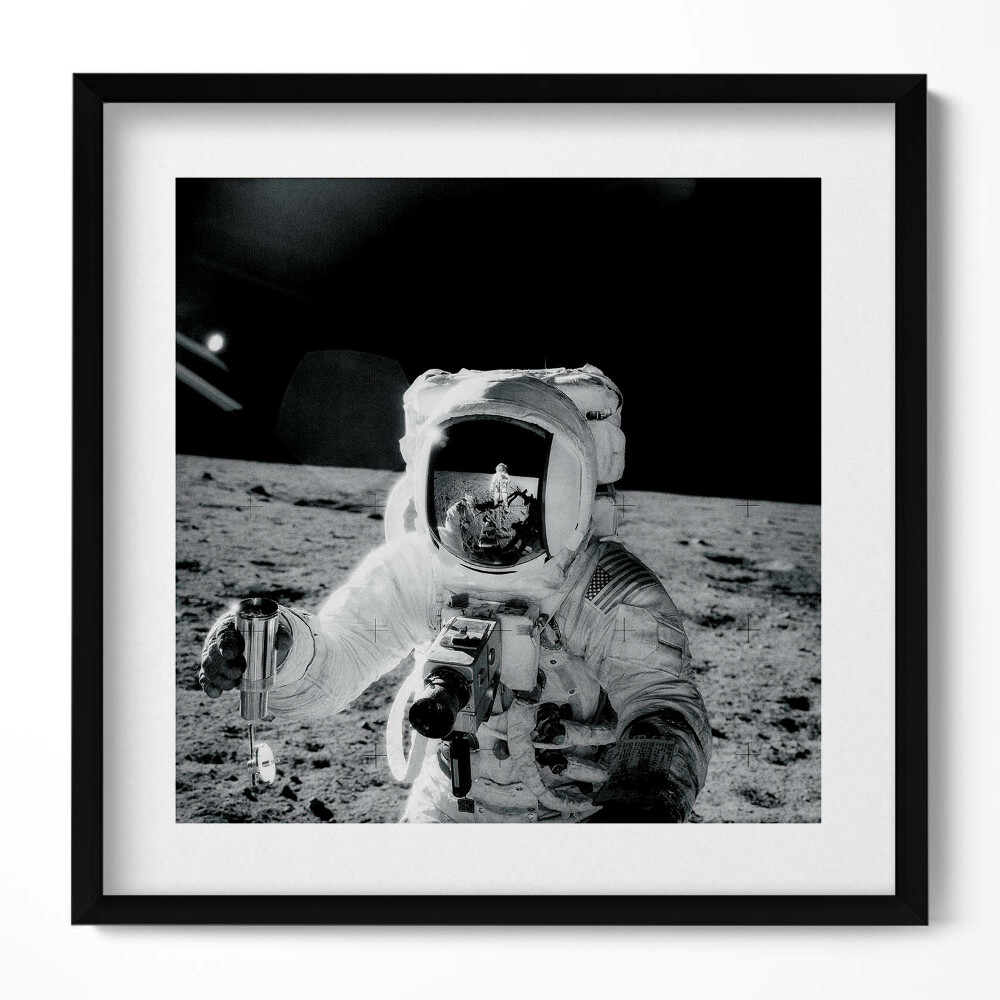 Tablou rama unic Astronautul pe Lună - fotografie NASA