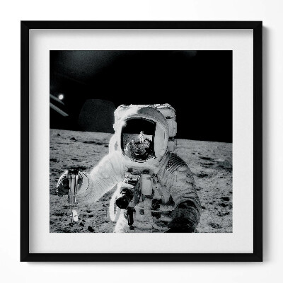 Tablou rama unic Astronautul pe Lună - fotografie NASA