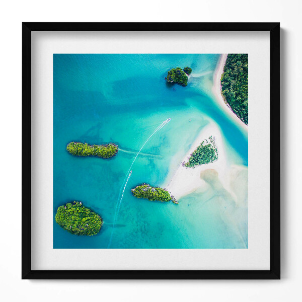 Tablou rama unic Țărmul mării din vedere