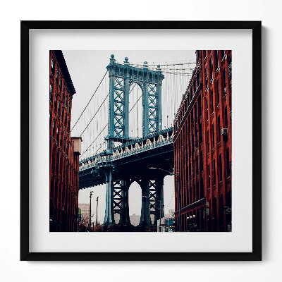 Tablou rama unic Arhitectura orașului podului