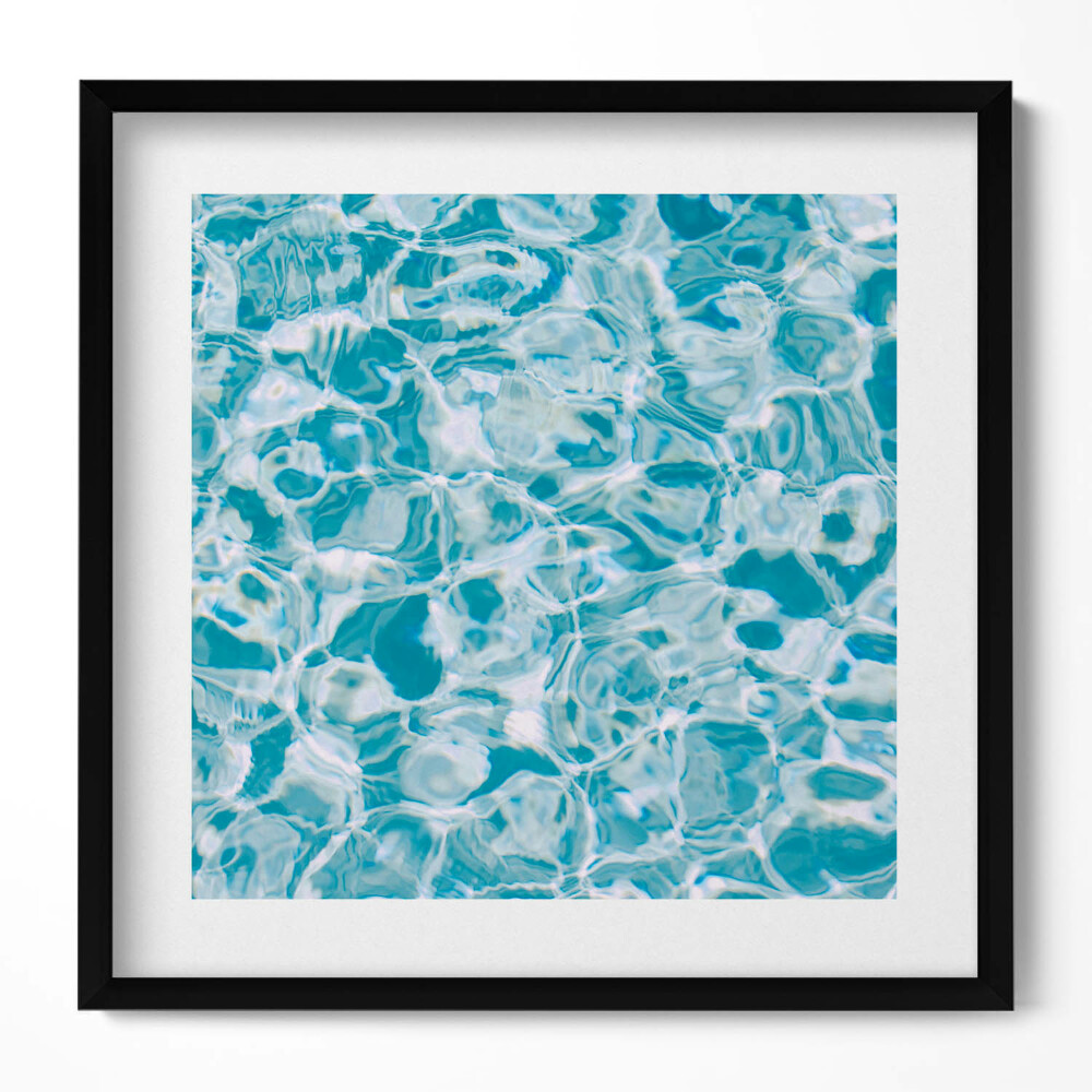 Tablou living cu rama unic O pânză de apă albastră și transparentă