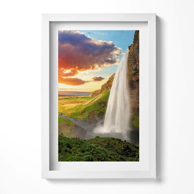 Tablou rama decorativ Cascadă în Islanda