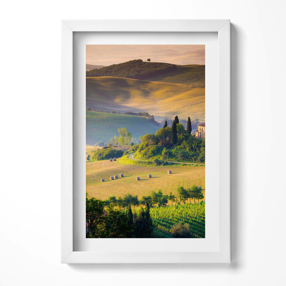 Tablou rama decorativ Peisaj de vară primitor al câmpurilor