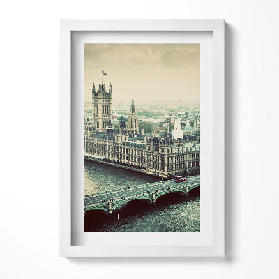 Tablou living cu rama decorativ Arhitectura Angliei - o perspectivă de sus