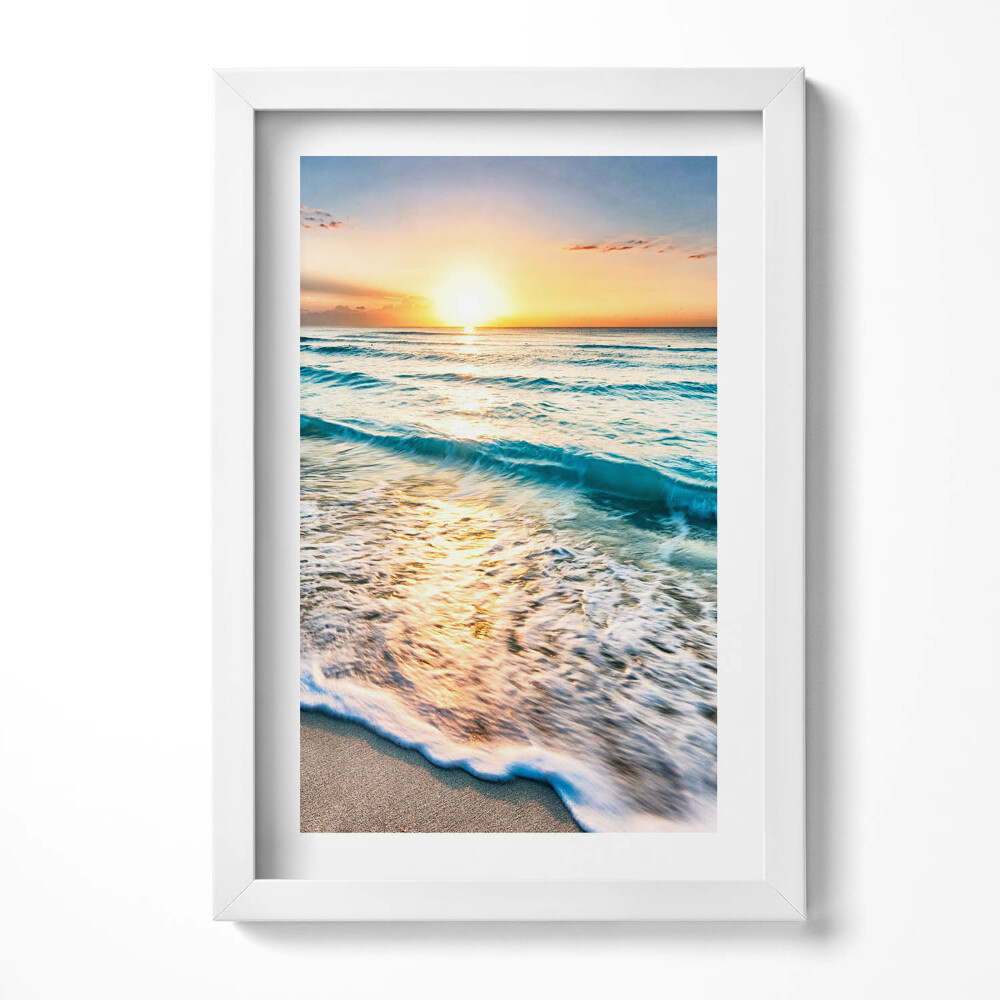 Tablou living cu rama decorativ Nisip de mare pe plajă