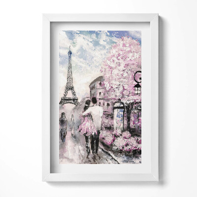 Tablou living cu rama decorativ Paris și Turnul Eiffel