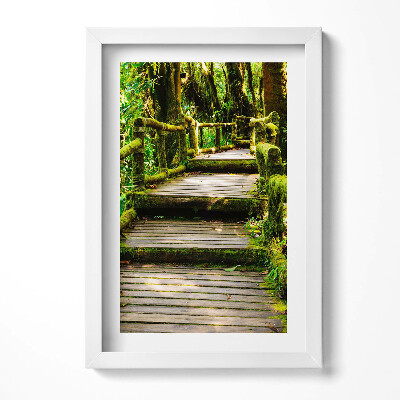 Tablou rama decorativ Alee din lemn - agroturism