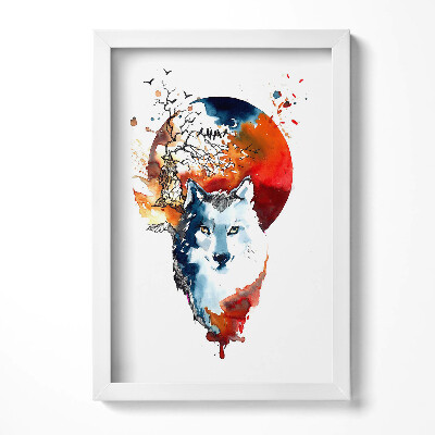 Tablou living cu rama decorativ Lună Plină și Luna Vârcolacilor