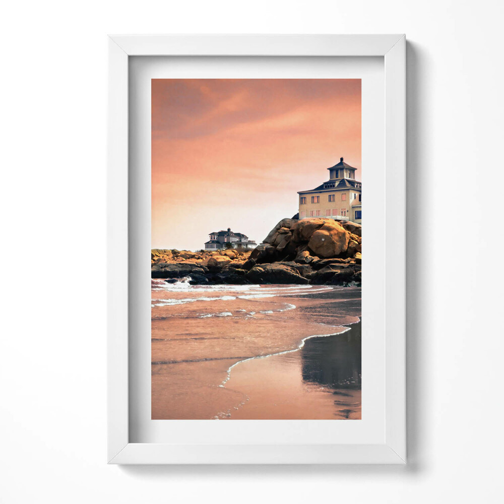 Tablou living cu rama decorativ Coasta Sherman Cottage