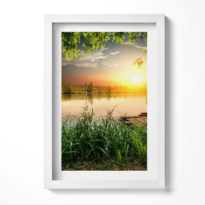 Tablou rama decorativ Apus de soare, zile de vară