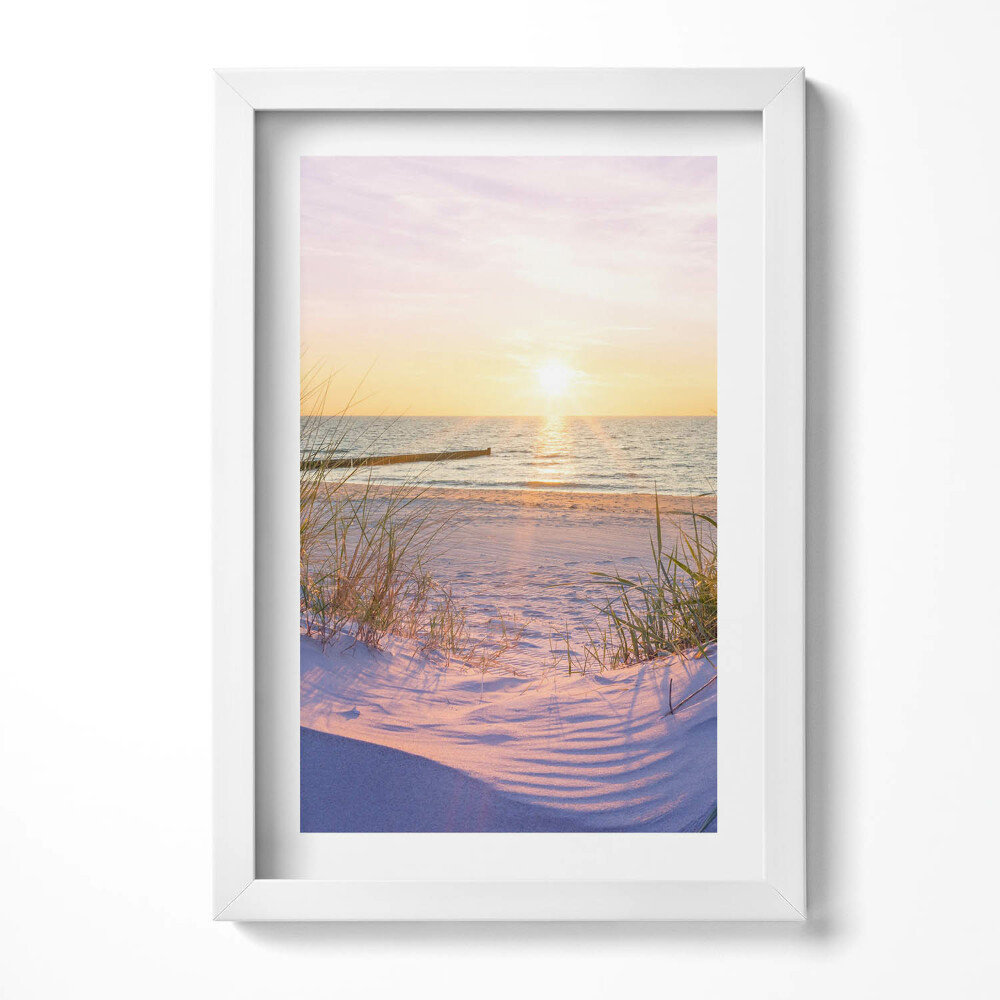 Tablou rama decorativ Marea Poloneză - o plajă la soare