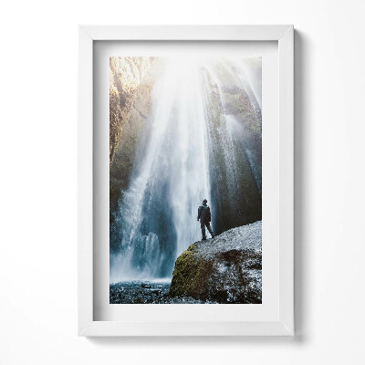 Tablou rama decorativ Vedere a cascadei Gljufrabui