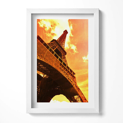 Tablou living cu rama decorativ Atracția Turnului Eiffel din Paris