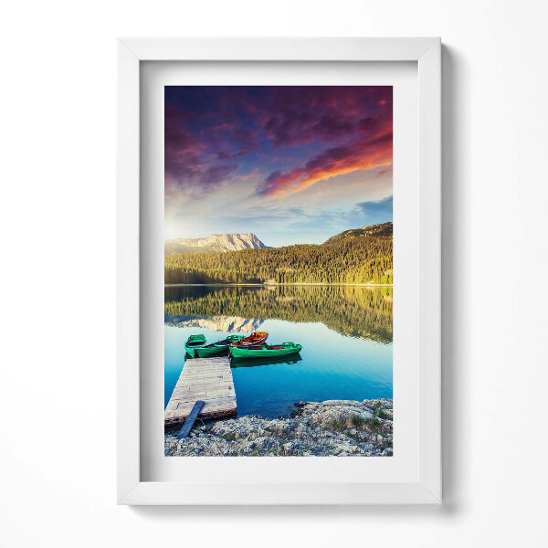 Tablou living cu rama decorativ Peisaj fluvial