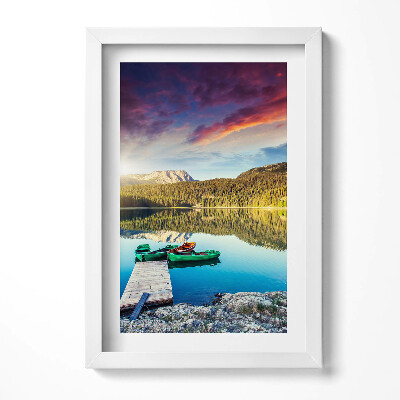 Tablou living cu rama decorativ Peisaj fluvial