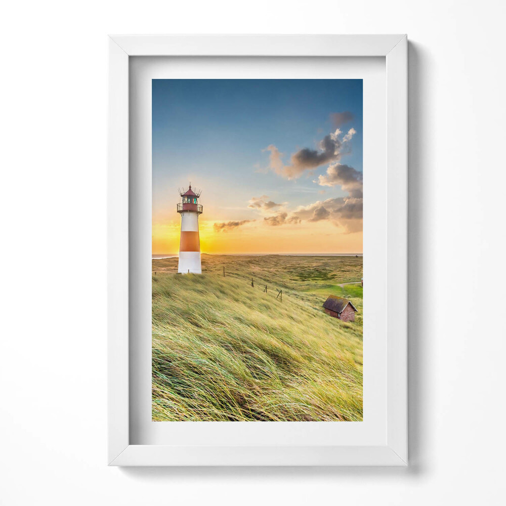 Tablou rama decorativ Farul din List-on-Sylt