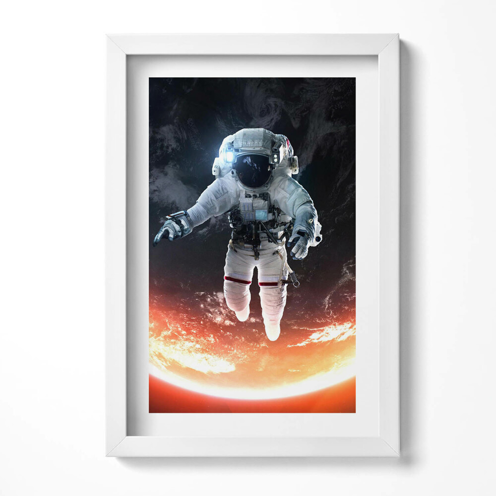 Tablou rama decorativ Astronautul în spațiu