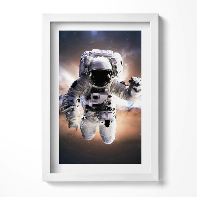Tablou living cu rama decorativ Astronautul în spațiu