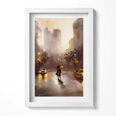 Tablou rama decorativ Vedere spre strada din New York