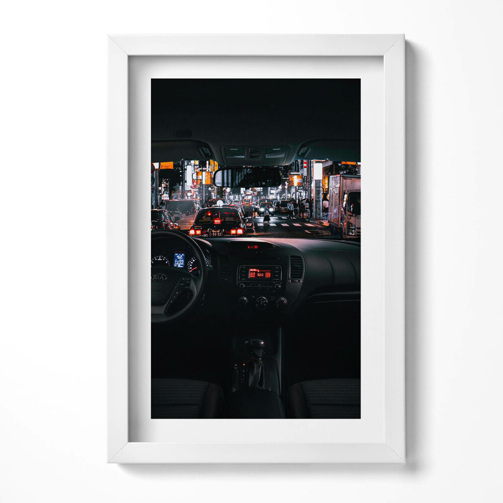 Tablou rama decorativ Mașină în Tokyo