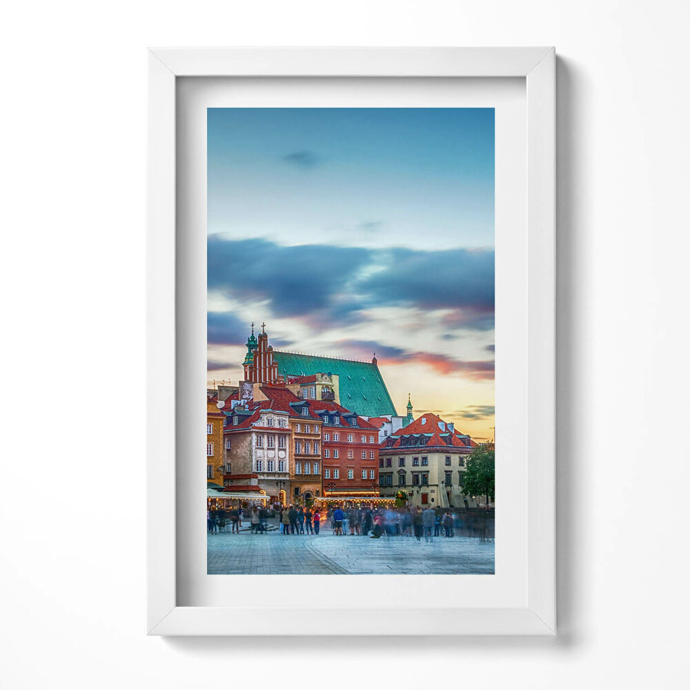 Tablou living cu rama decorativ Orașul Vechi al Castelului din Varșovia