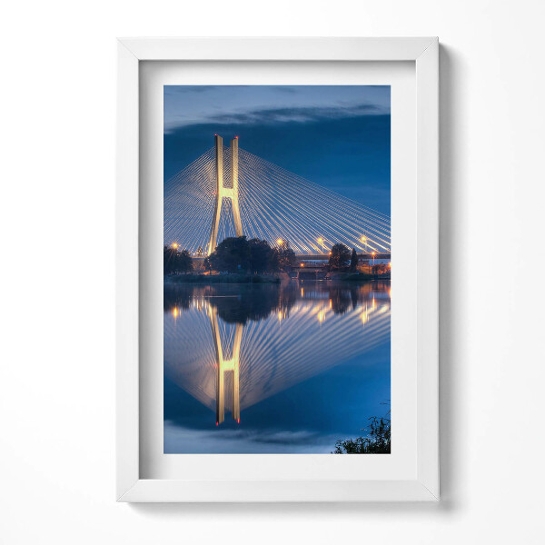 Tablou living cu rama decorativ Podul Rędziński din Wrocław