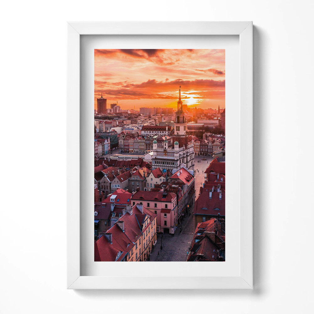 Tablou rama decorativ Poznań - panoramă