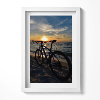Tablou rama decorativ Bicicletă Marea Baltică