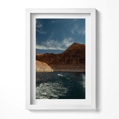 Tablou rama decorativ Persoană pe schiuri nautice