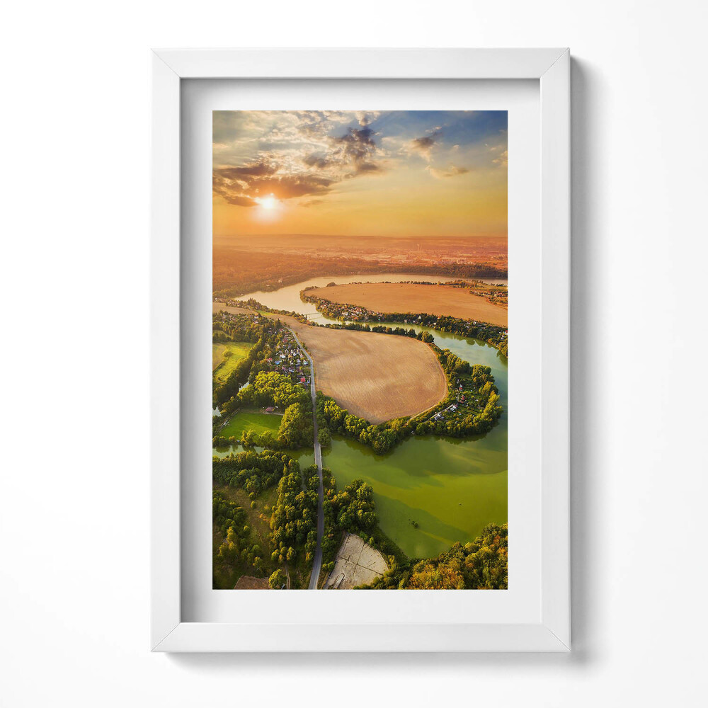 Tablou living cu rama decorativ Valea Cehiei Pilsen Litice