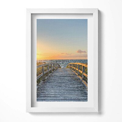 Tablou living cu rama decorativ Vacanțe la plajă în Germania