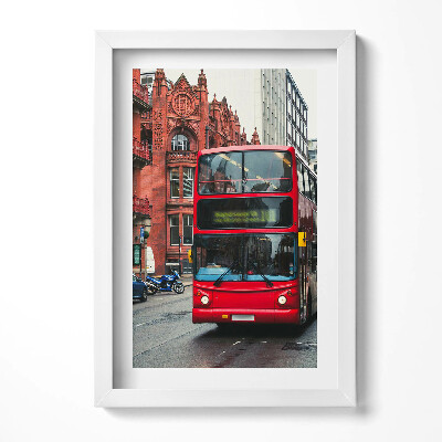 Tablou rama decorativ Autobuz în Birmingham, Marea Britanie