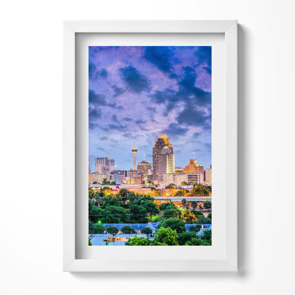 Tablou rama decorativ Peisajul orașului San Antonio